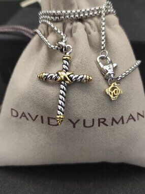 David Yurman 925 Silver Necklaces with Original Pouch